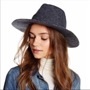 VINCE CAMUTO Wool Hat in Navy Blue